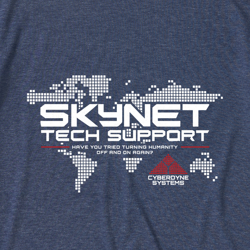 Skynet Tech Support Ultra Soft Heather Tee