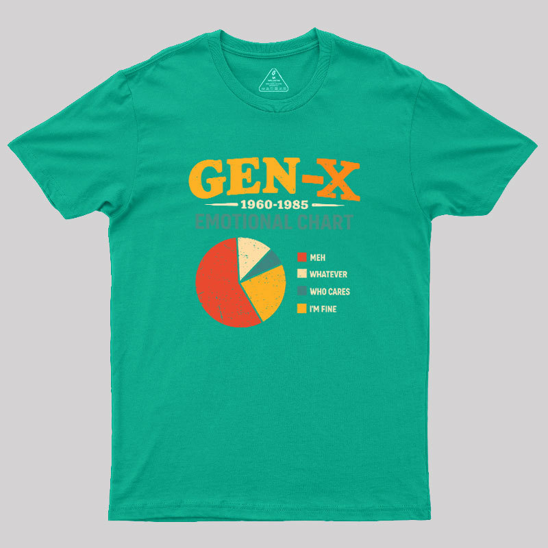 Gen?X Emotional Chart Geek T-Shirt