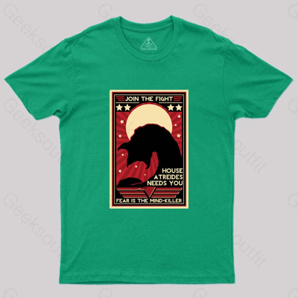Fear Is The Mind-Killer T-Shirt Green / S