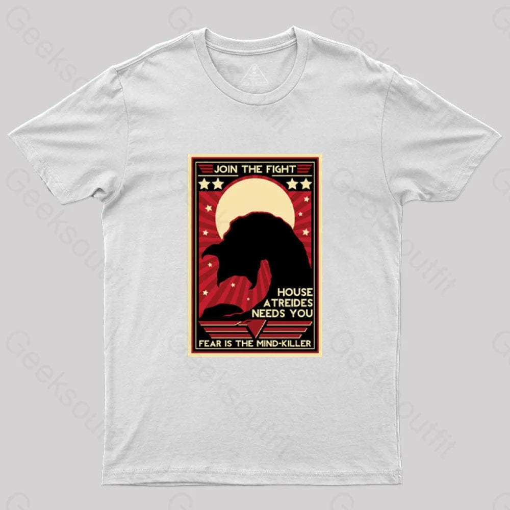 Fear Is The Mind-Killer T-Shirt White / S