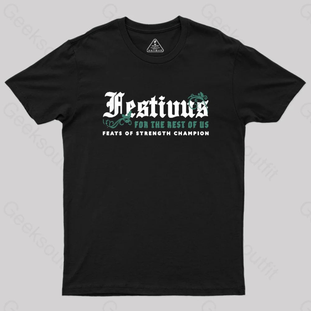 Festivus Geek T-Shirt Black / S