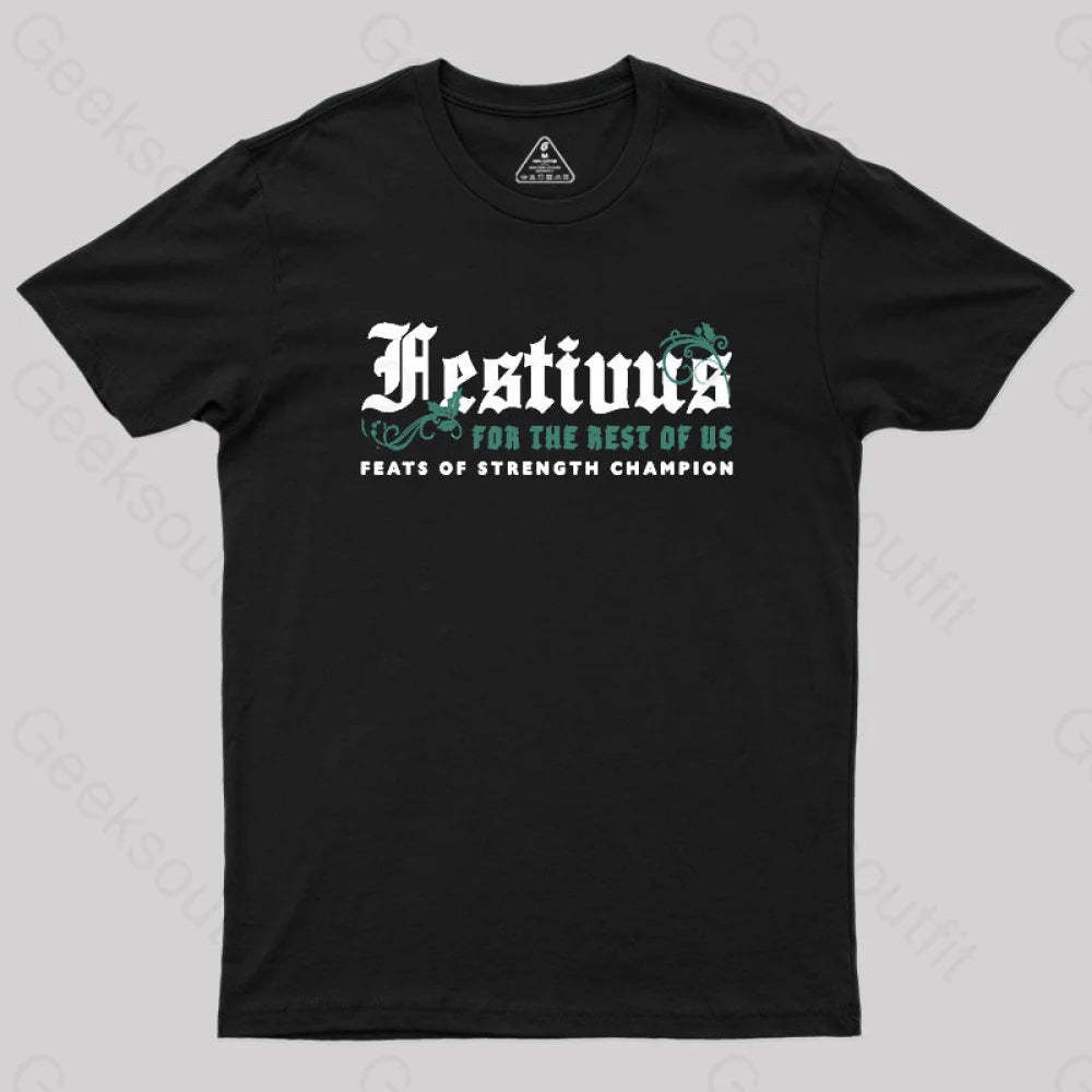 Festivus Geek T-Shirt Black / S