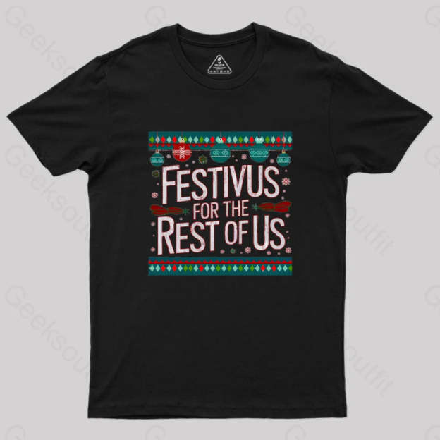 Festivus Geek T-Shirt Black / S