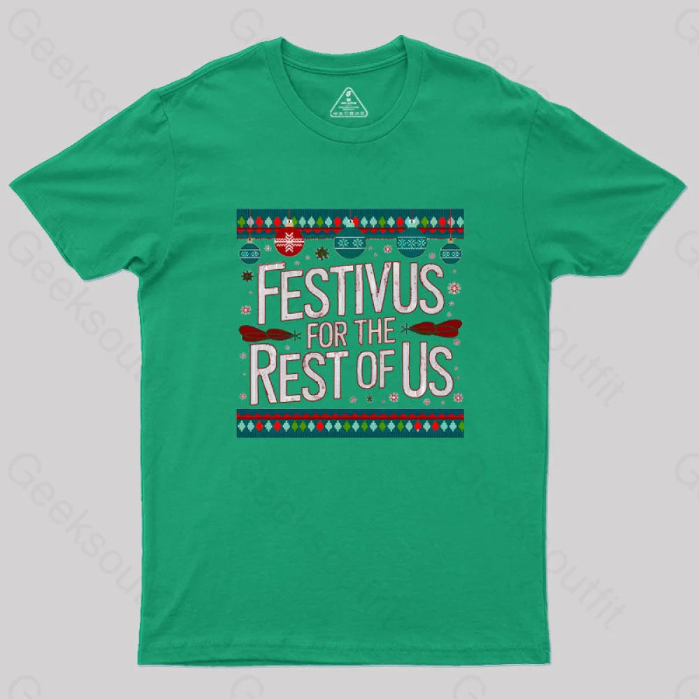 Festivus Geek T-Shirt Green / S