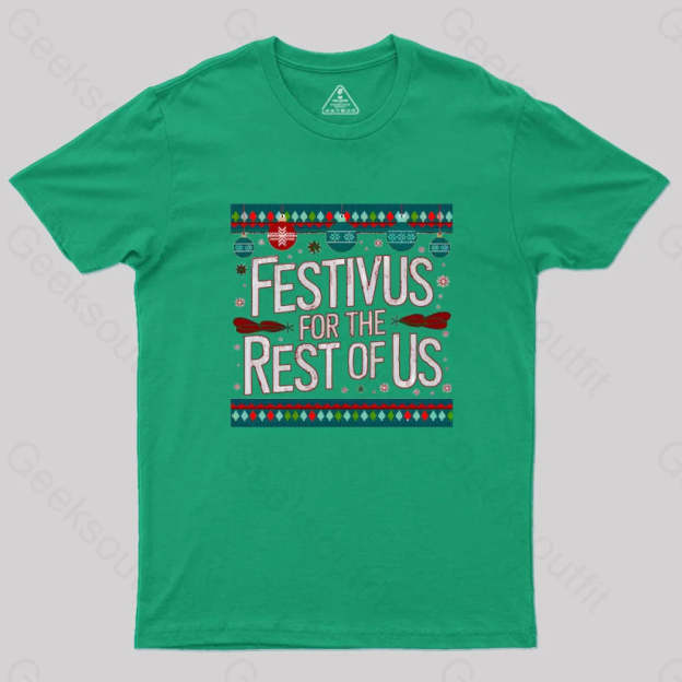 Festivus Geek T-Shirt Green / S