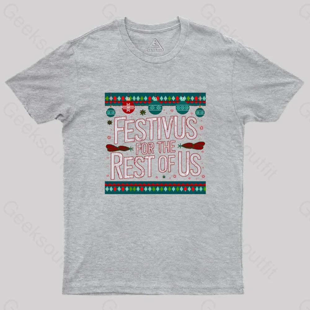 Festivus Geek T-Shirt Grey / S