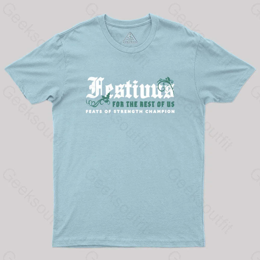 Festivus Geek T-Shirt Light Blue / S