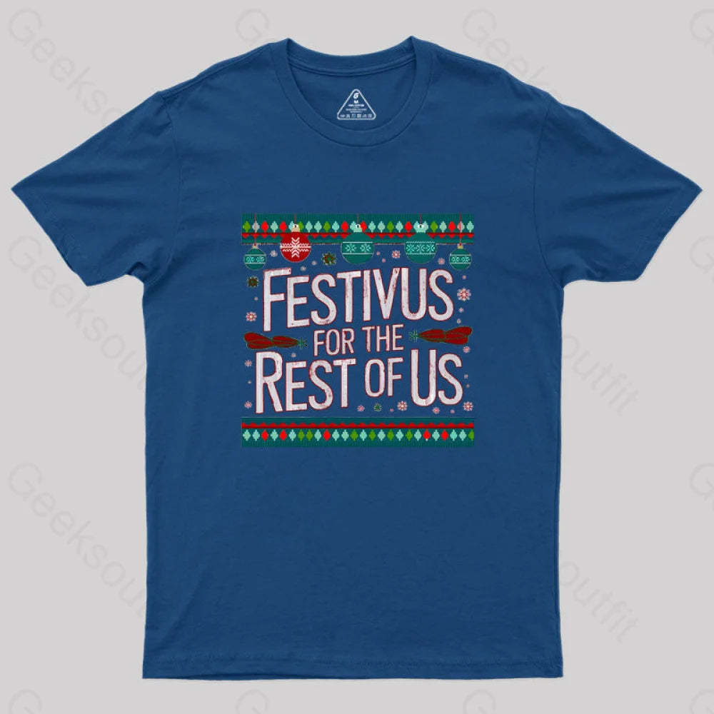 Festivus Geek T-Shirt Navy / S