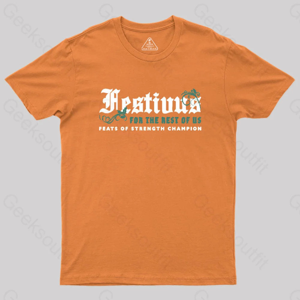 Festivus Geek T-Shirt Orange / S