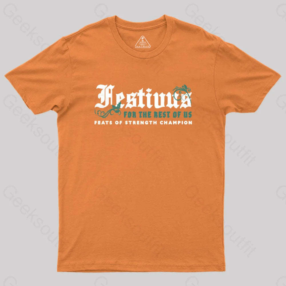 Festivus Geek T-Shirt Orange / S