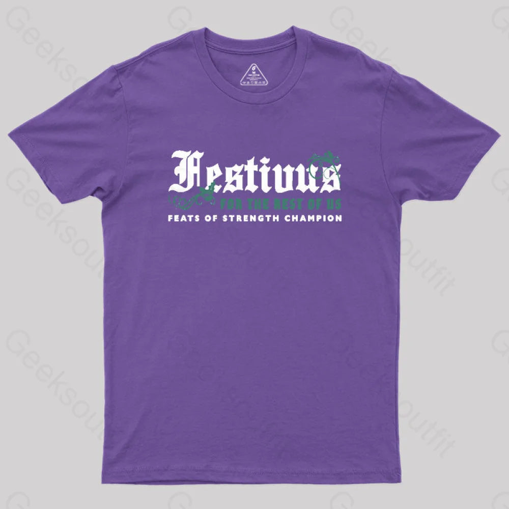Festivus Geek T-Shirt Purple / S