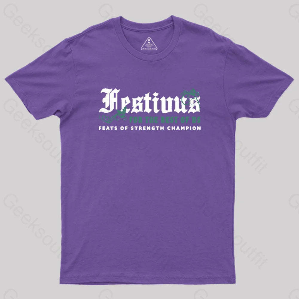 Festivus Geek T-Shirt Purple / S