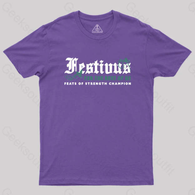 Festivus Geek T-Shirt Purple / S