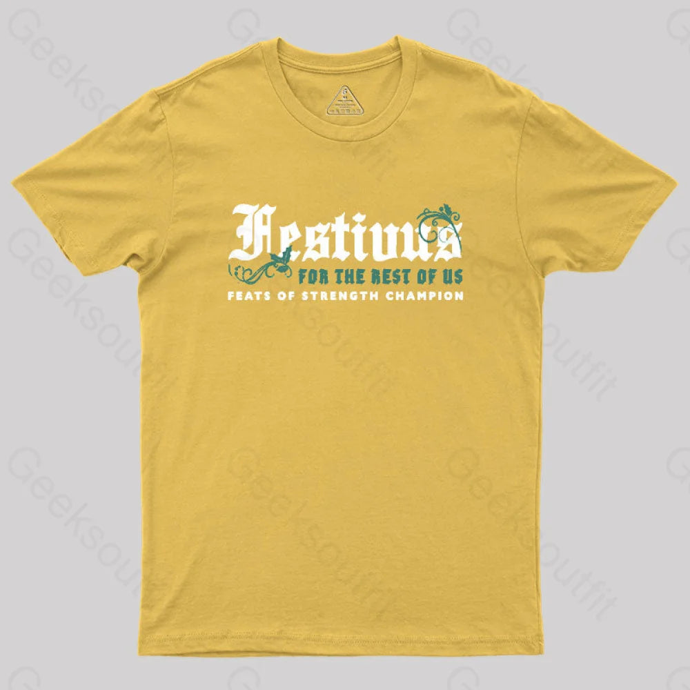 Festivus Geek T-Shirt Yellow / S