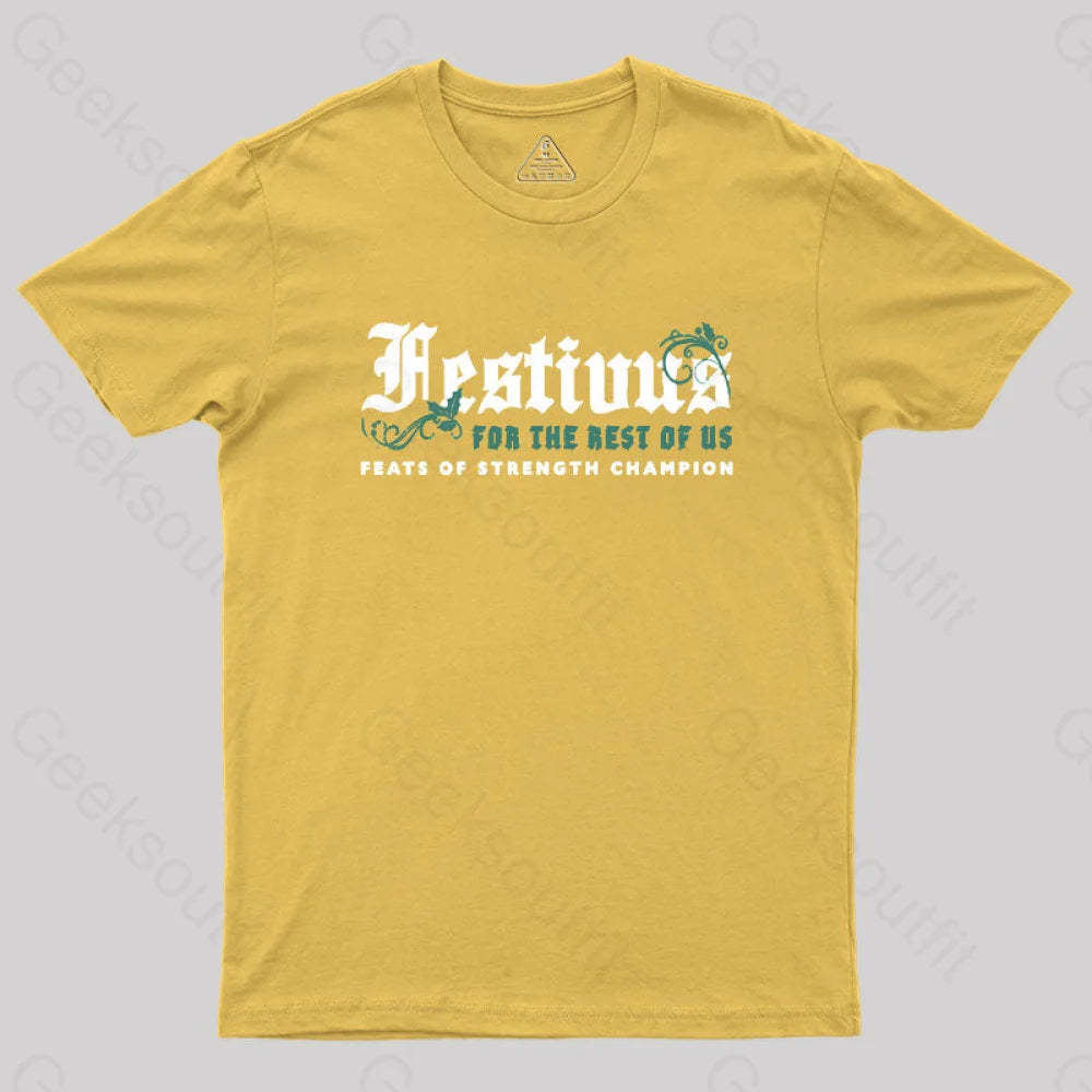 Festivus Geek T-Shirt Yellow / S