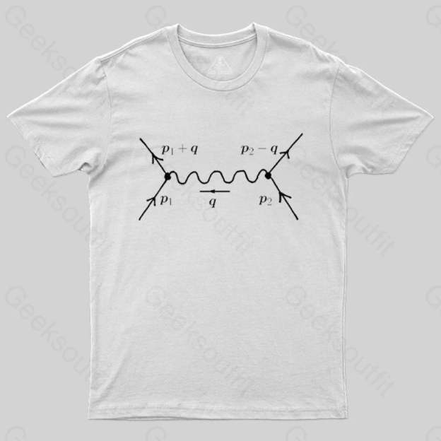 Feynman diagram, quantum field theory and particle physics T-shirt - Geeksoutfit