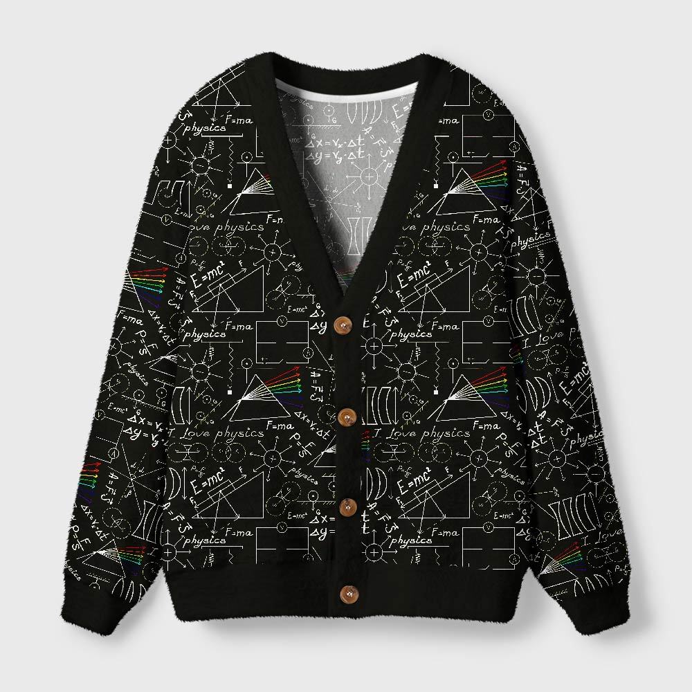 Geeksoutfit Physics Notes Geek Ugly Cardigan Sweaters  for Sale