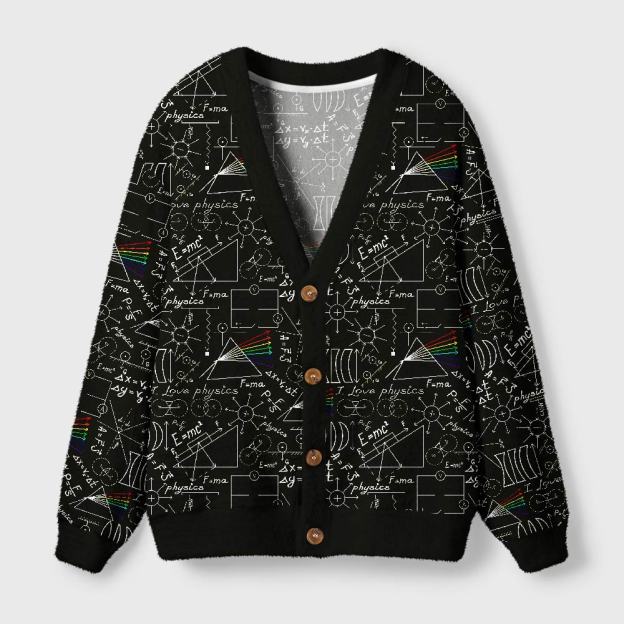 Physics Notes Geek Ugly Cardigan Sweaters