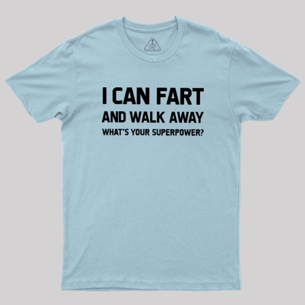 Humorous Superpower Geek T-Shirt
