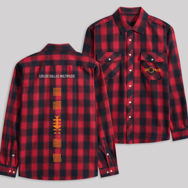 The Fifth Element Plaid Flannel Shirt