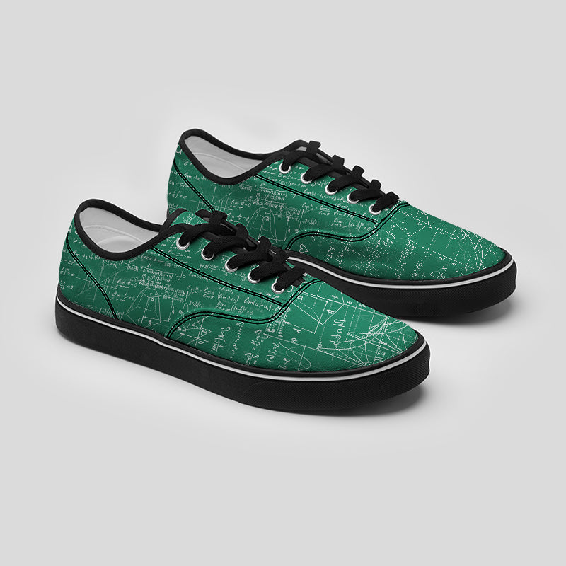 Math Function Geek Canvas Shoes