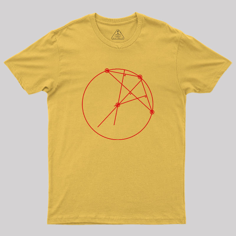 A Circle Completely Surrounding The Upside Down Geek T-Shirt