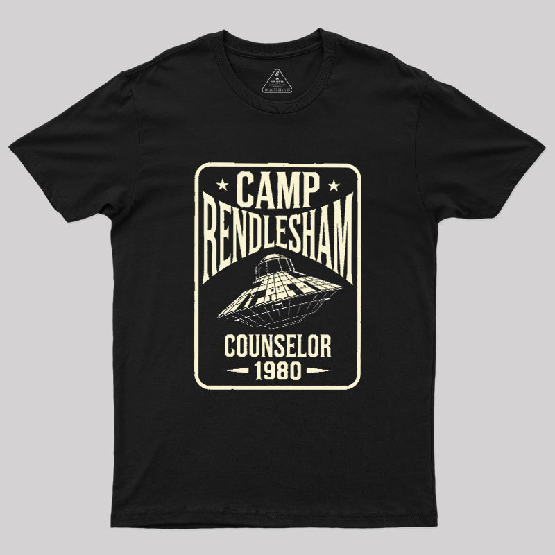 Camp Rendlesham Counselor 1980 UFO Geek T-Shirt