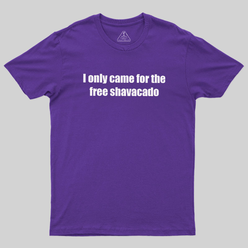 Free Shavacado Geek T-Shirt