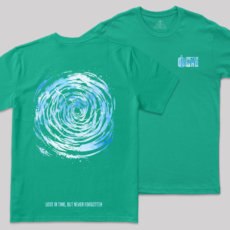 Time Vortex Front and Back Printing Geek T-Shirt