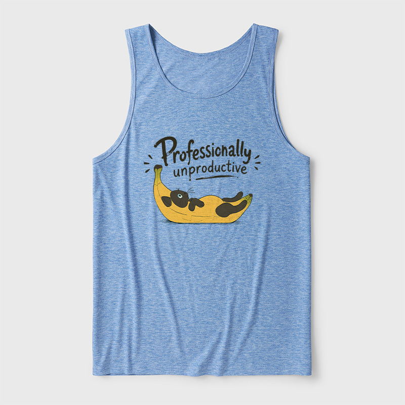 Professionally Unproductive Ultra Soft Heather Tank