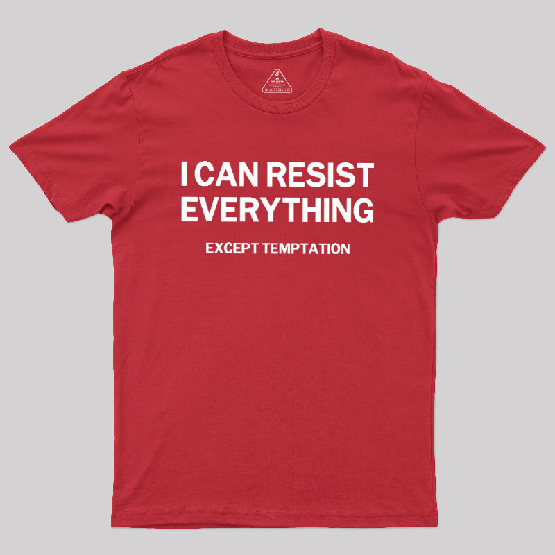 Except Temptation Geek T-Shirt