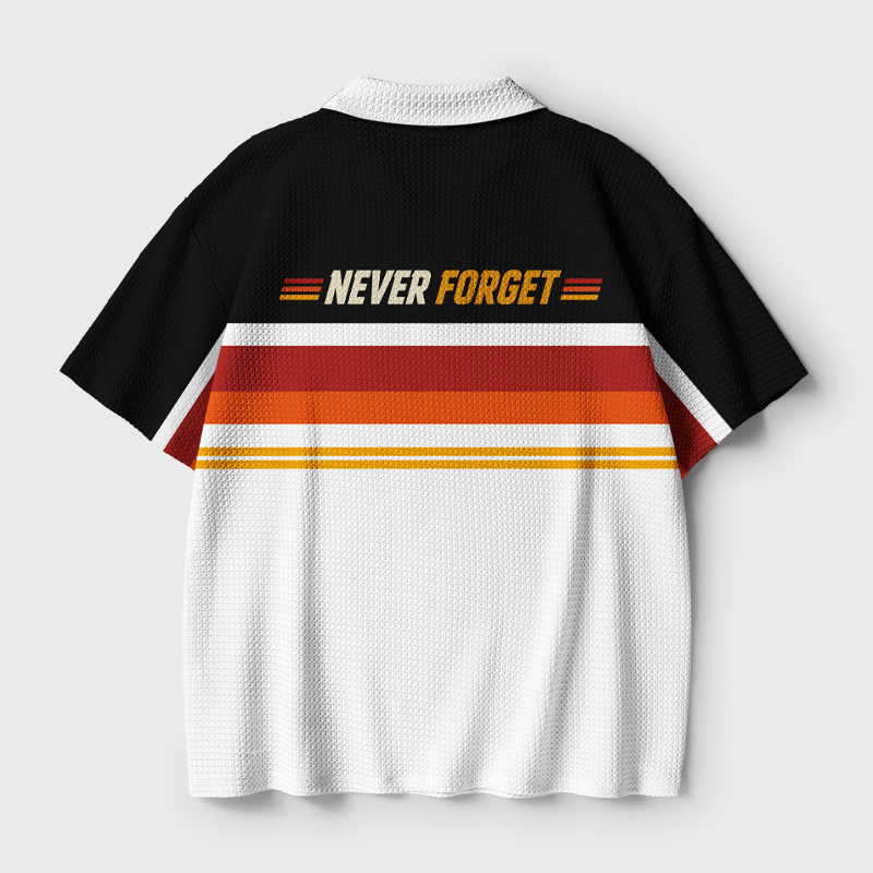 Never Forget Geek Crochet Polo Shirt