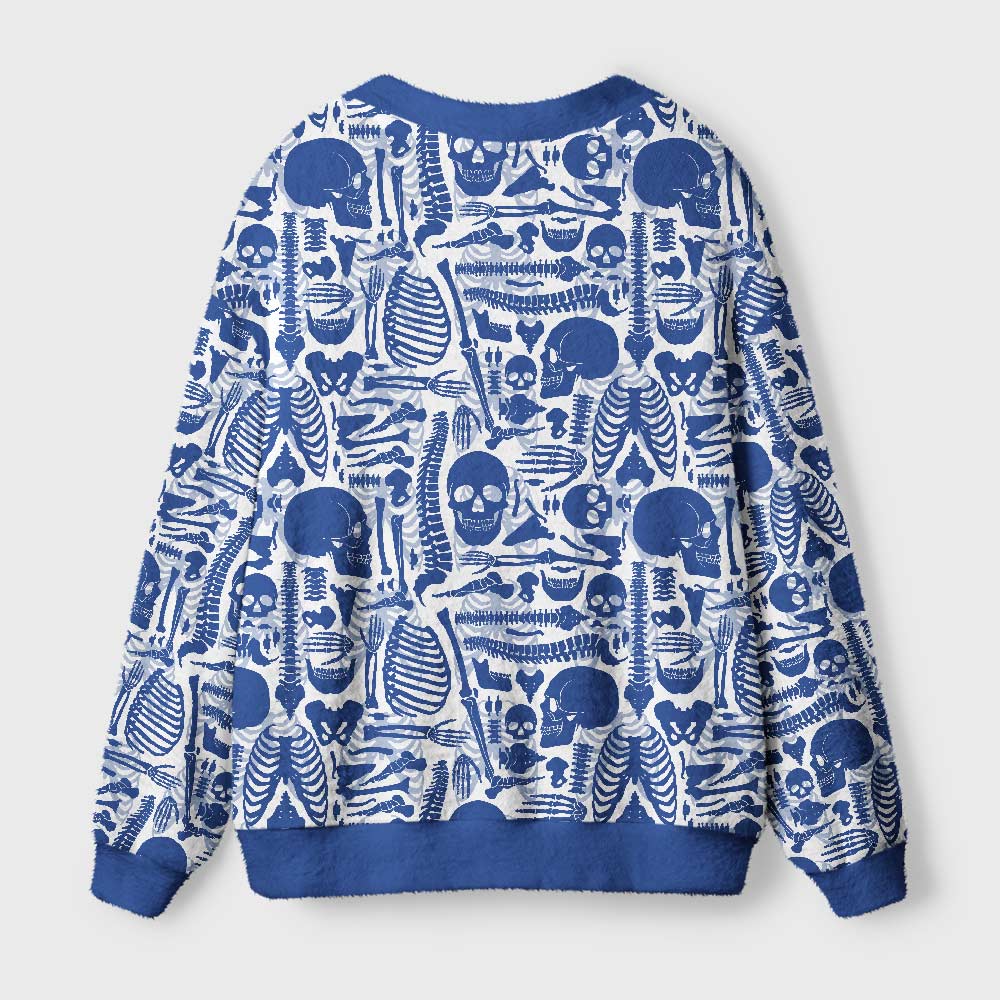 Skeleton Geek Ugly Cardigan Sweaters
