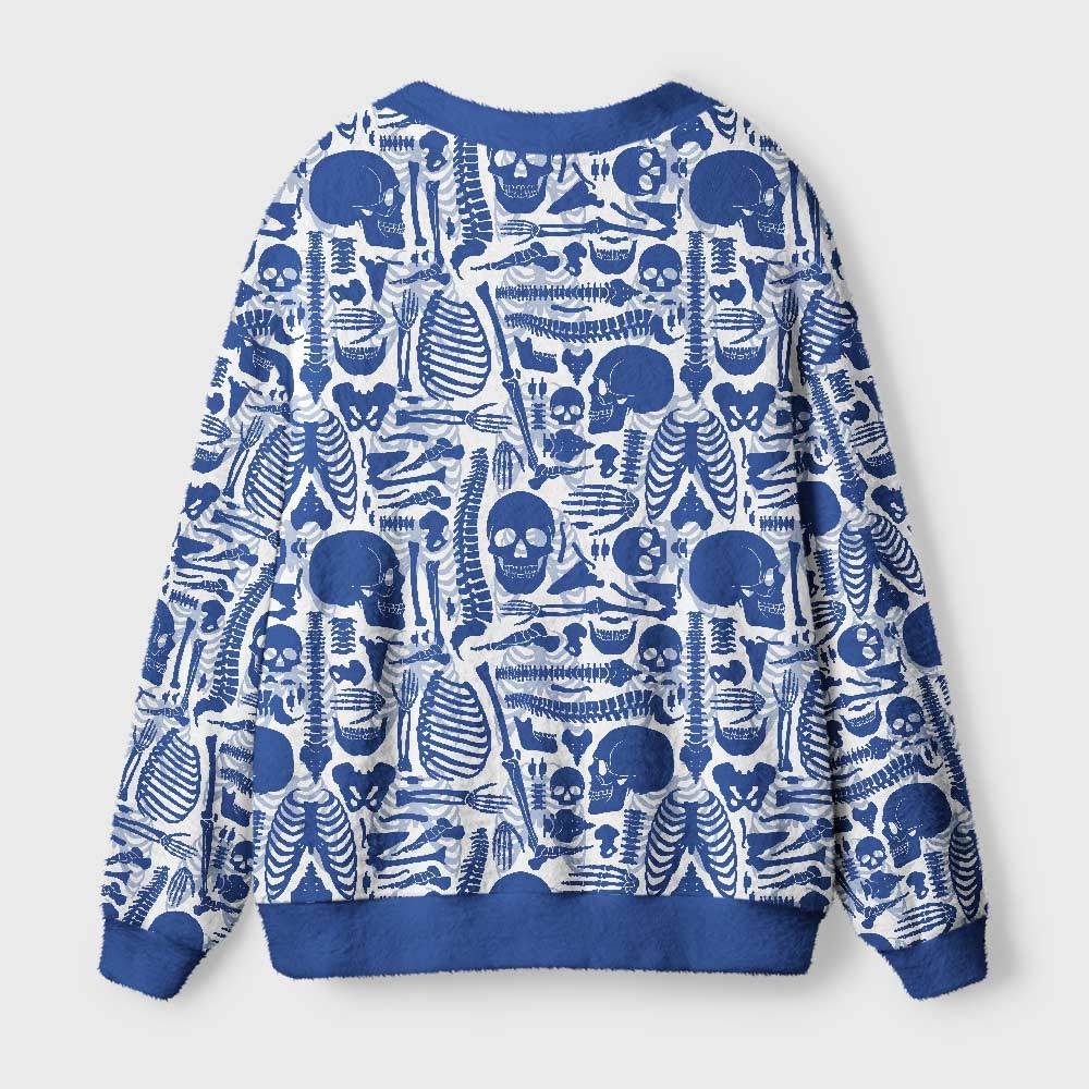 Skeleton Geek Ugly Cardigan Sweaters
