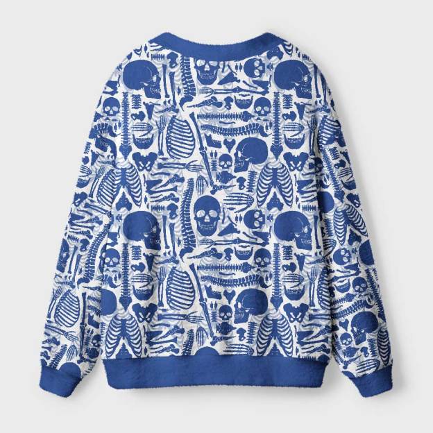 Skeleton Geek Ugly Cardigan Sweaters