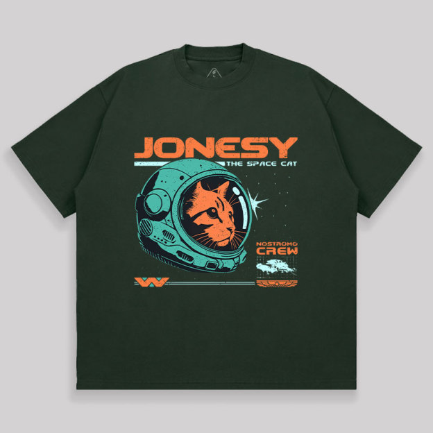 Jonesy The Space Cat Unisex Oversized T-shirt