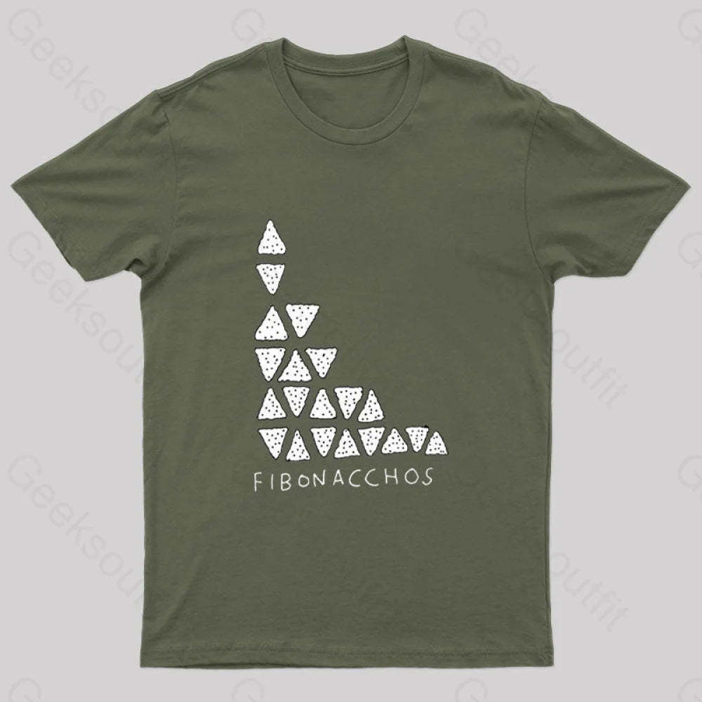 Fibonacchos Nerd T-Shirt Army Green / S