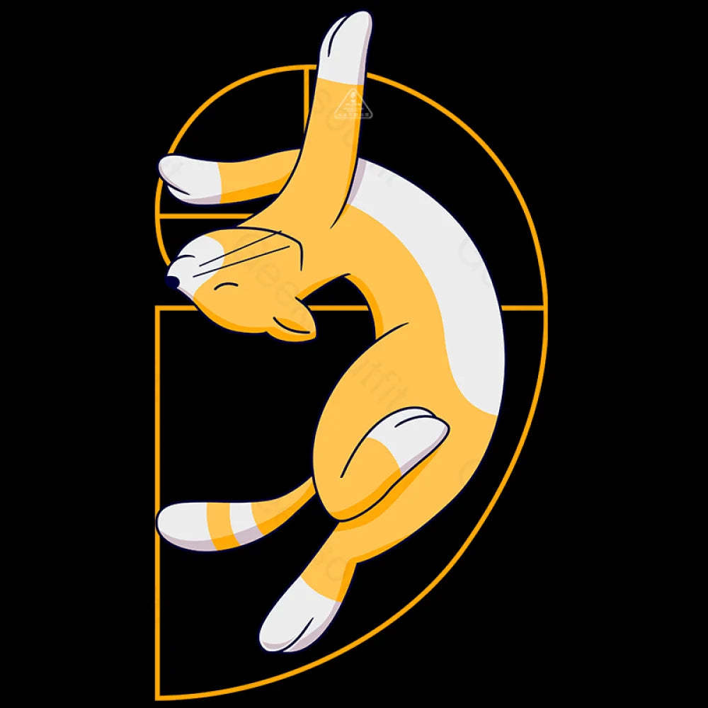 Fibonacci Spiral Cat T-Shirt