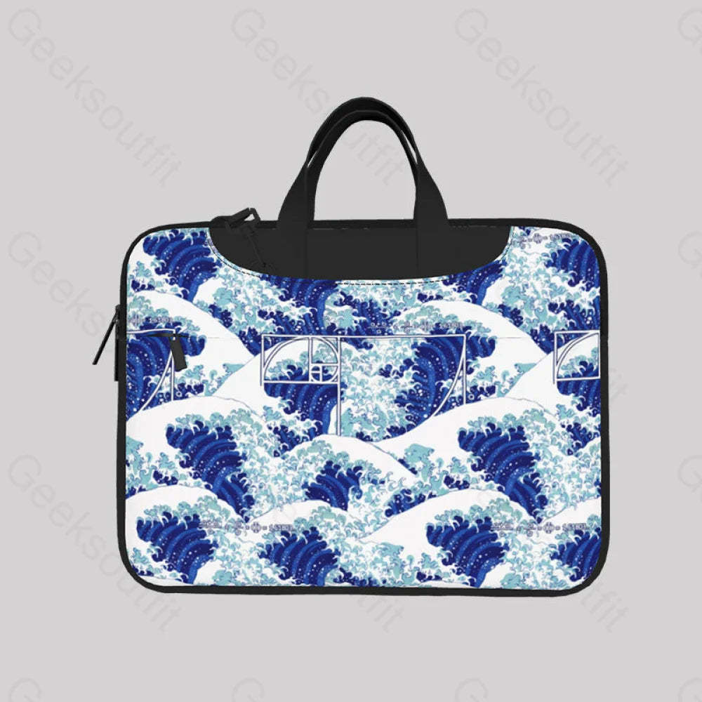 Fibonacci Waves Laptop Bag