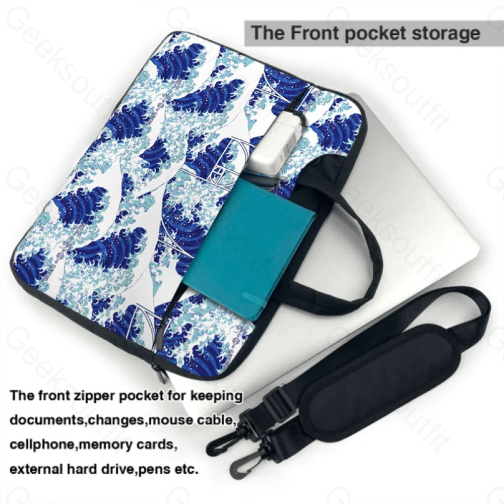 Fibonacci Waves Laptop Bag
