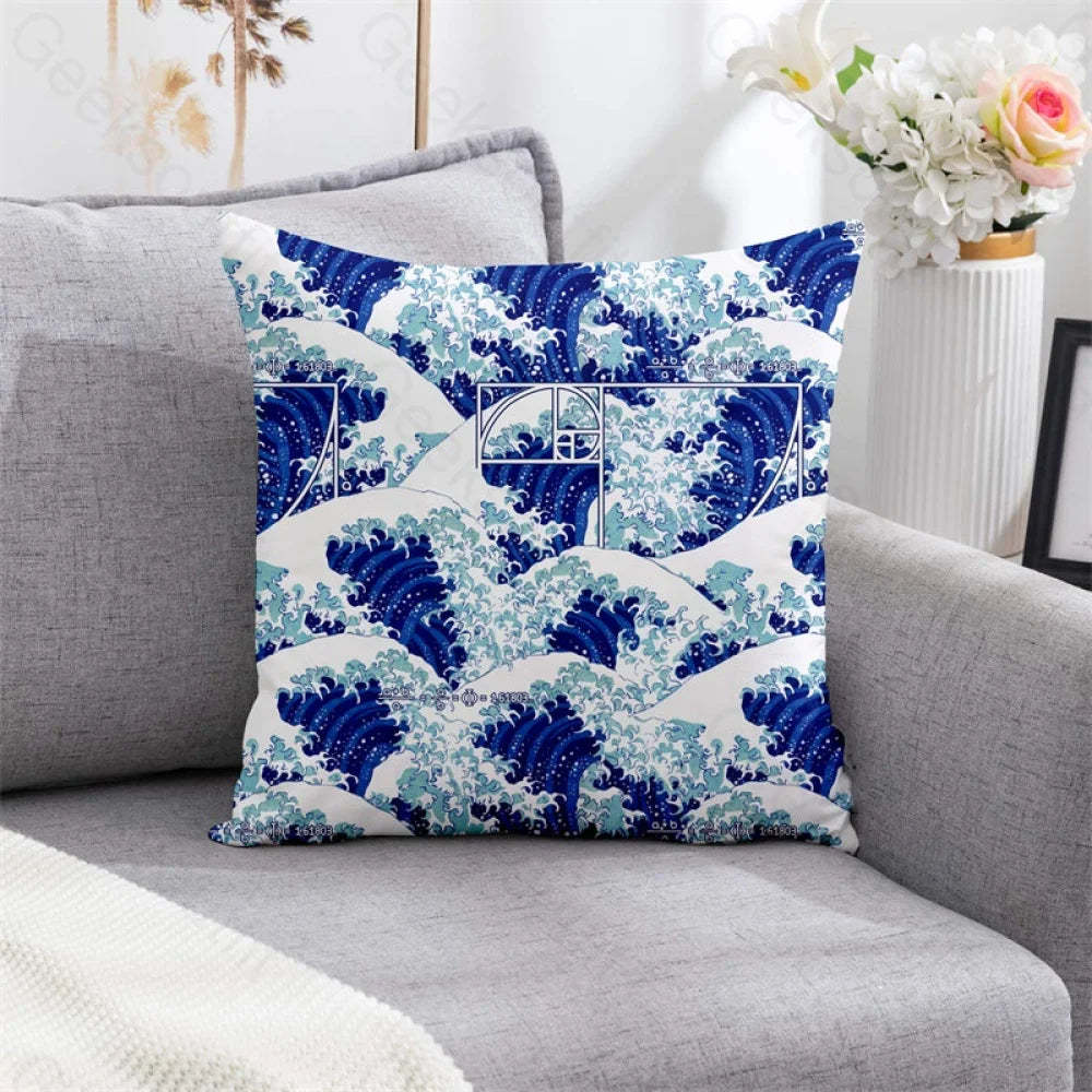 Fibonacci Waves Pillowcase