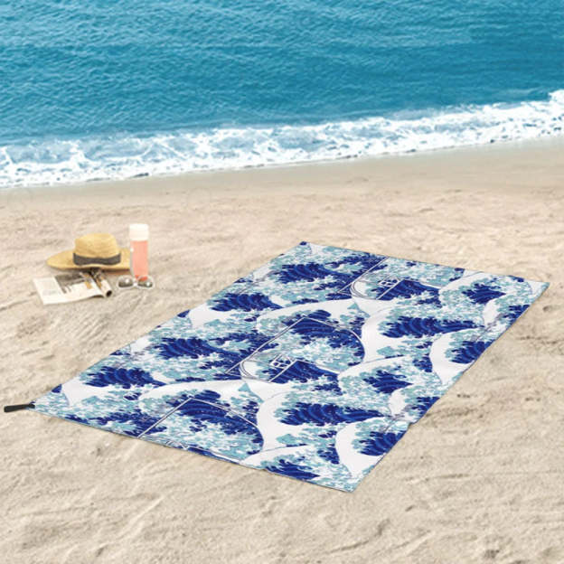 Fibonacci Waves Quick Drying Beach Towel 27.5*55In