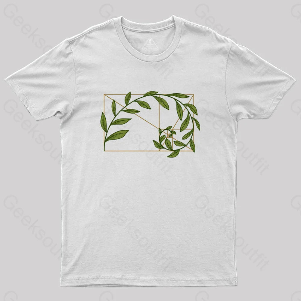 Fibonacci Wicker T-Shirt White / S Yc