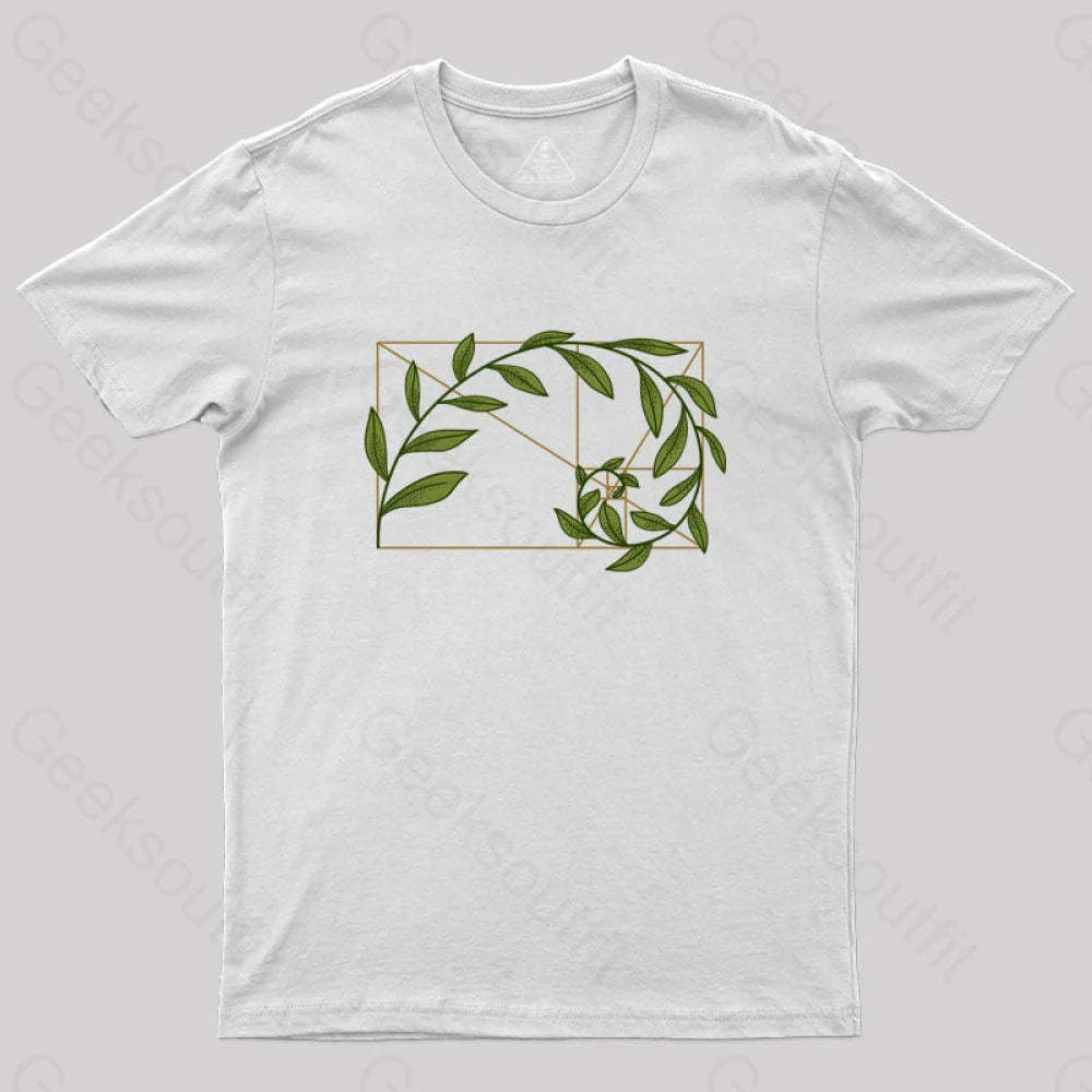 Fibonacci Wicker T-Shirt White / S Yc
