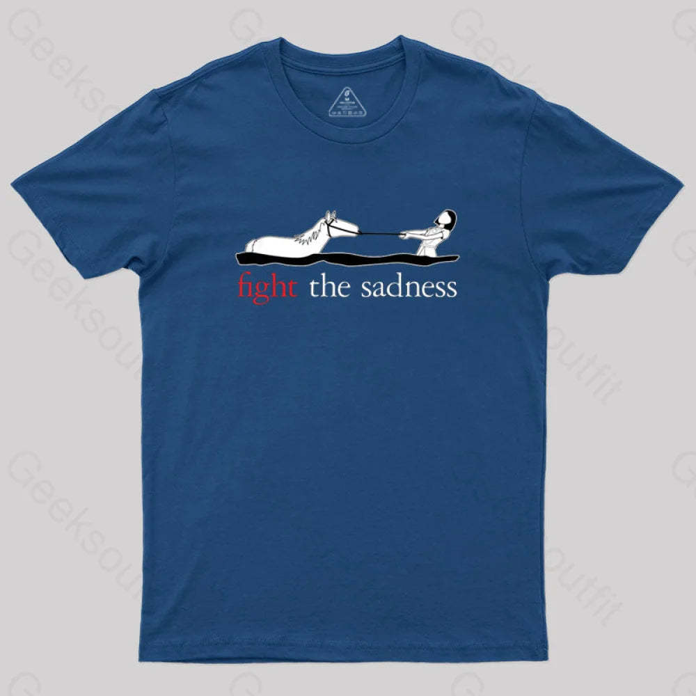 Fight The Sadness T-Shirt Navy / S