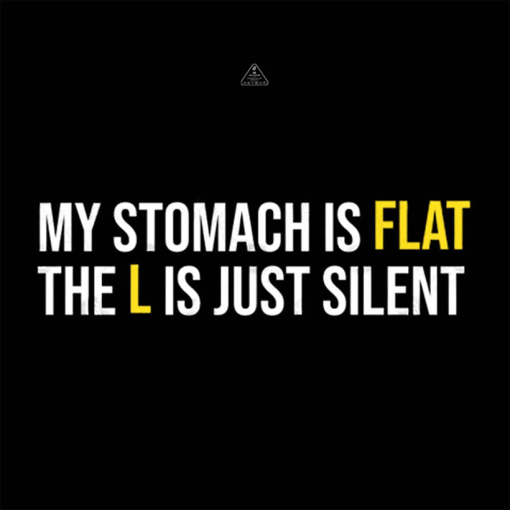 Flat Stomach Funny Saying T-Shirt
