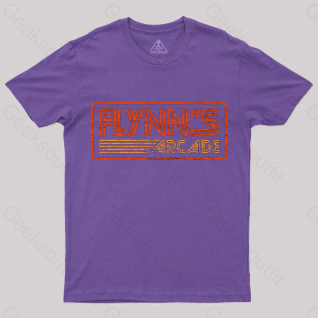 Flynn’s Arcade 80S Retro T-Shirt Purple / S