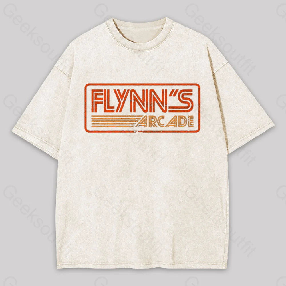 Flynn?��s Arcade 80S Retro Washed T-Shirt Apricot / S