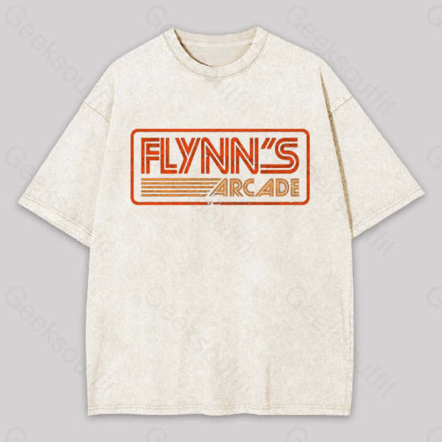 Flynn?��s Arcade 80S Retro Washed T-Shirt Apricot / S