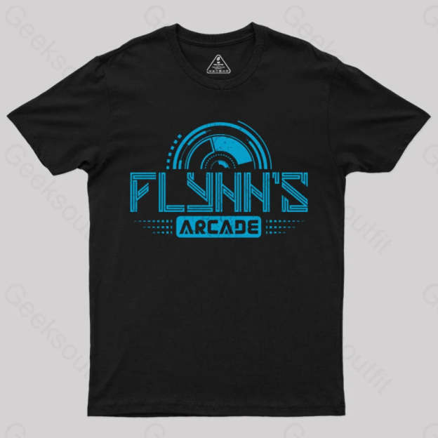 Flynn’s Arcade Est 1982 T-Shirt Black / S Yc